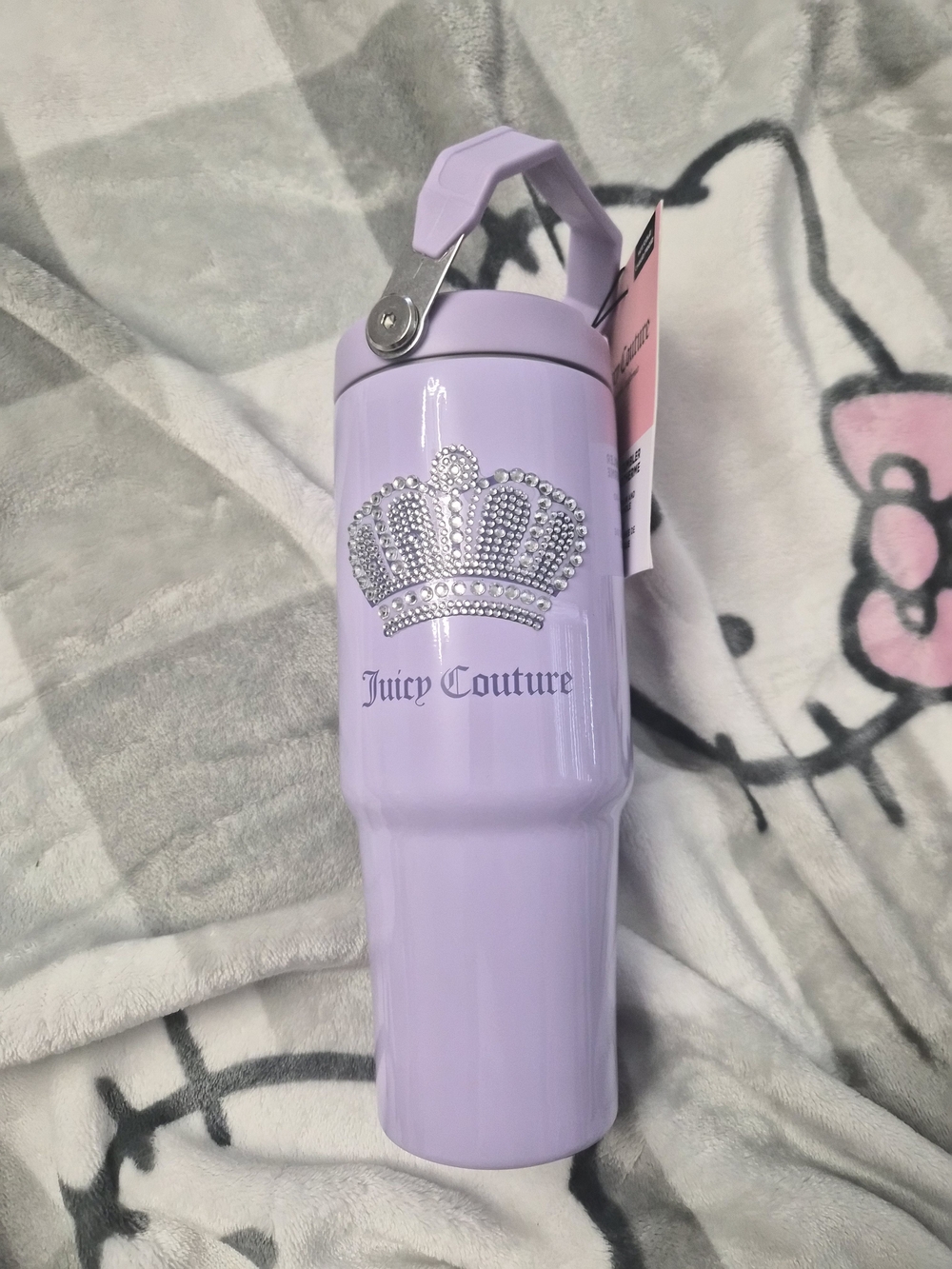 Juicy Couture Lavender Rhinestone Crown Tumbler